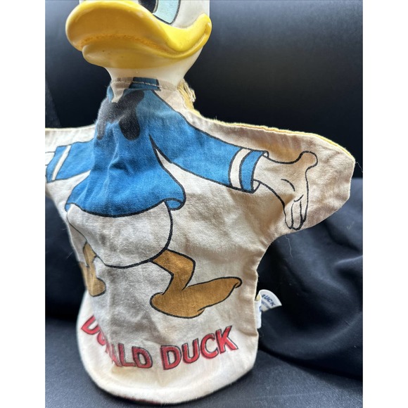 1950's Vintage Donald Duck Hand Puppet Walt Disney Production Japan Excellent 5M - Picture 5 of 14